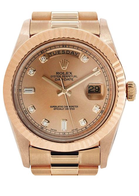 rolex day date 2 41mm rose gold|Rolex Day-Date 218238.